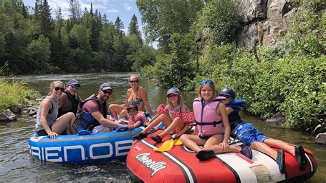 pinawa lazy river tubing.